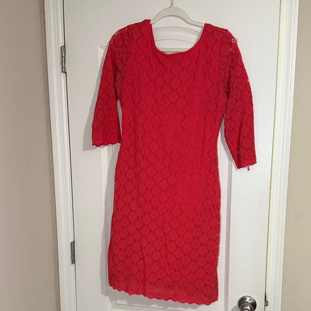 Elegant coral dress